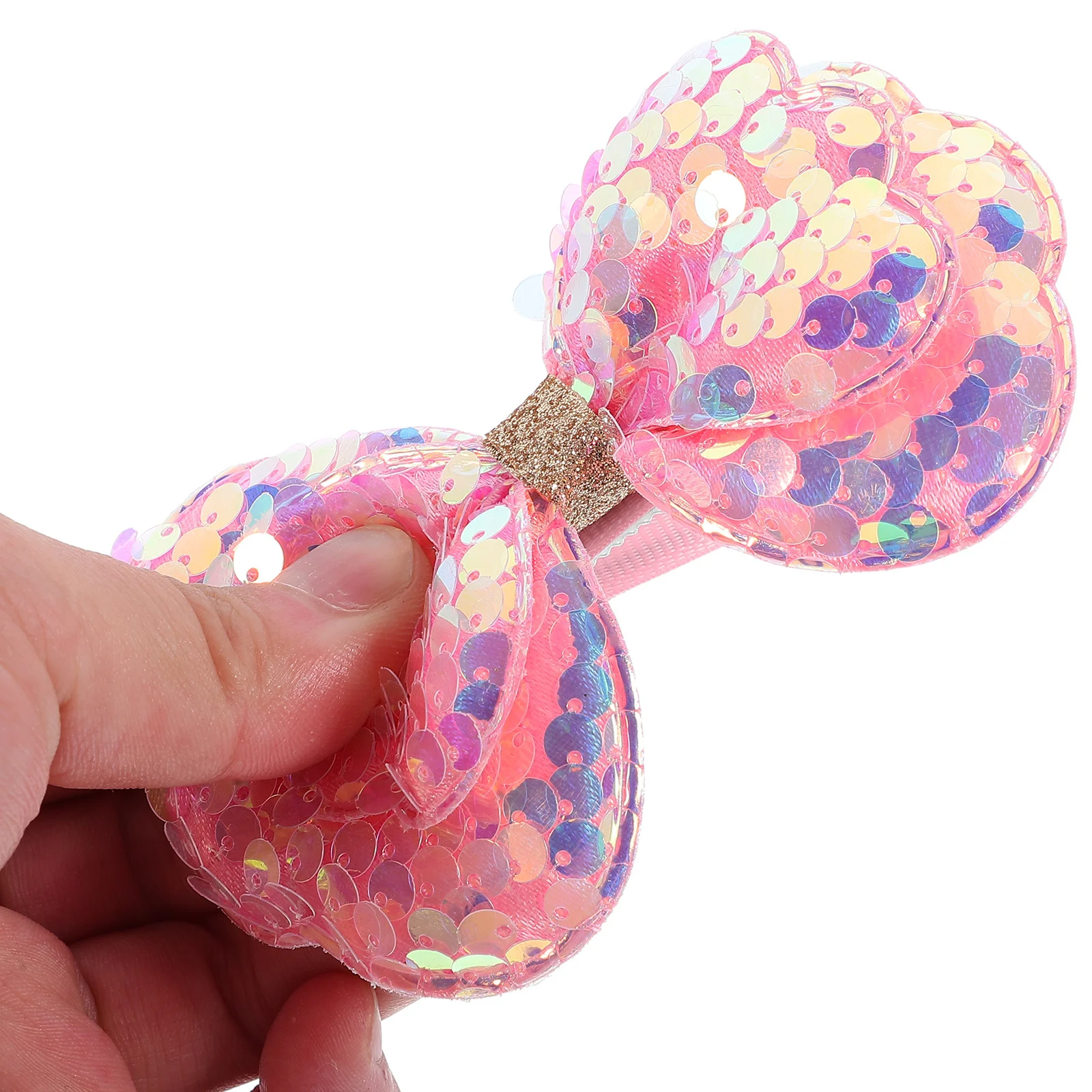 

6Pcs Sequin Bow Hair Clips Cute Glitter Hair Accessories for Girls Birthday Party Performance Bow Clip for Girl