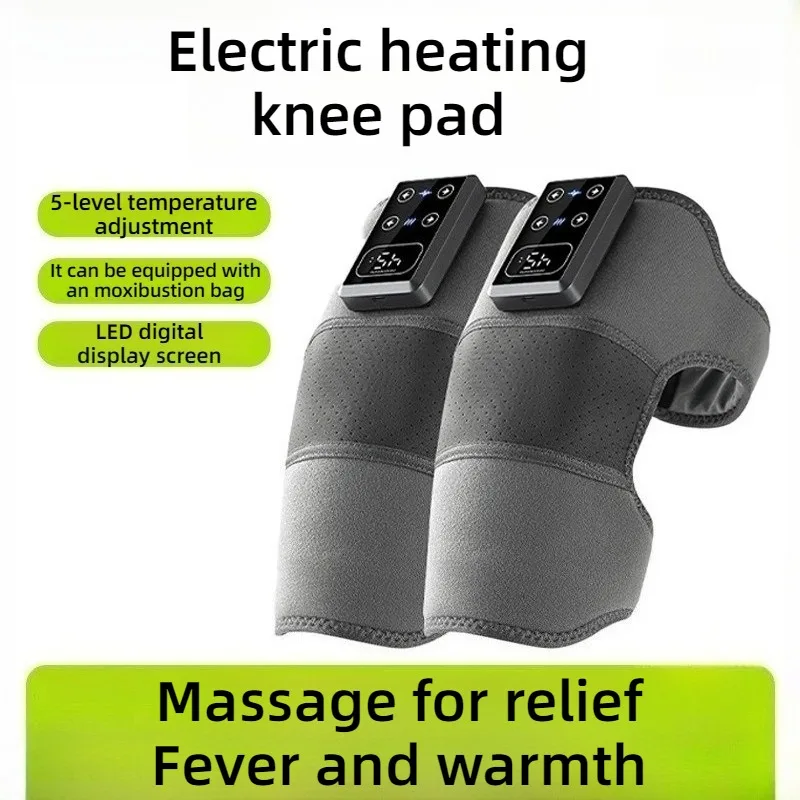 

Электрический массажер для колен с подогревом, перезаряжаемый, беспроводной, портативный, вибрационный, профессиональное массажное устройство