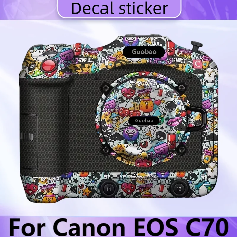 

Для Canon EOS C70 Кожа для камеры EOSC70 Наклейка для камеры Наклейка Кожа для Canon C70 Защитная пленка C70 Wrap Cover