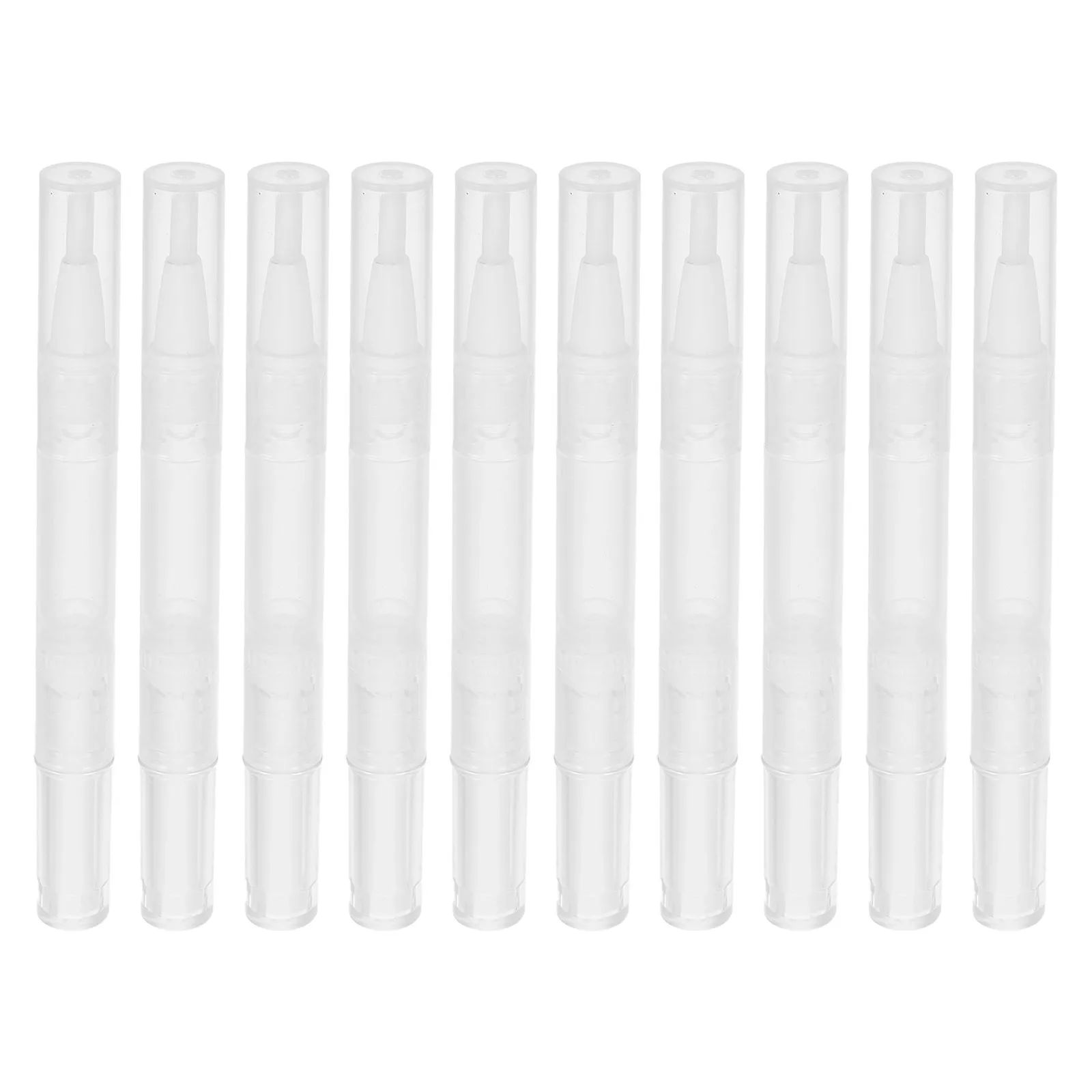 

10 шт., 5 мл, прозрачные масляные ручки для ногтей, пустые многоразовые аппликаторы для масла для кутикулы, многофункциональные DIY