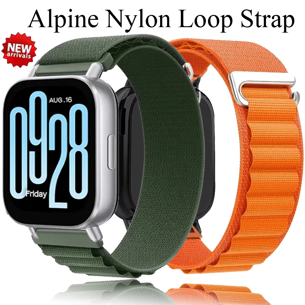 Correa de nailon Alpine de 20 mm y 22 mm para Redmi Watch 5 Active/Lite, cómoda para Amazfit Active 3-2-Max/Balance 2/Bip 6