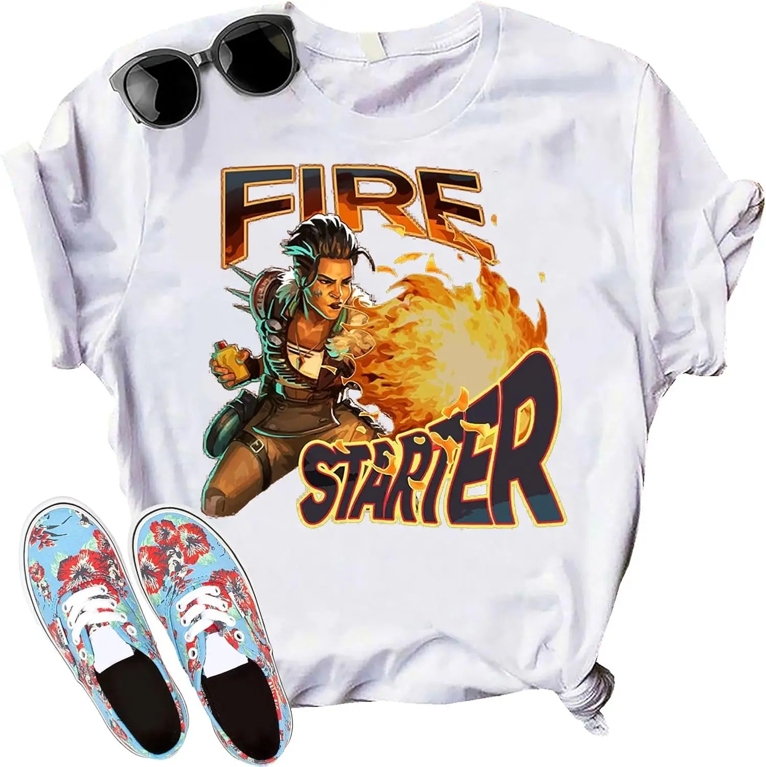 Holospray  Fire Starter T-Shirt, Apex  Shirt, Legend  Shirt,  Character Shirt, Legends  Shirt Multicoloured