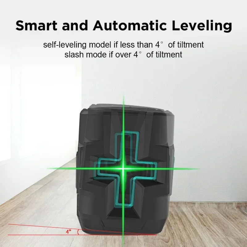 Horizontal And Vertical Cross Line Green Light 3D Auto 360 Degree Machine Tool Automatic Leveling Out Door In Door Laser Level