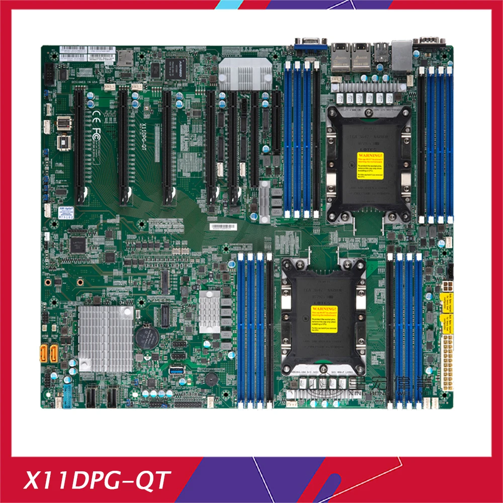 

X11DPG-QT For Supermicro GPU Server Motherboard 2nd Gen Xeon Scalable Processors LGA-3647 DDR4 PCI-E 3.0 M.2 IPMI2.0