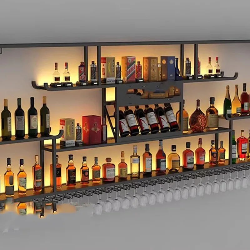 

Shelf Buffet Bar Cabinet Wine Rack Modern Commercial Antique Rustic Bar Cabinet Wine Rack Standing Wall Armoire Home Furniture