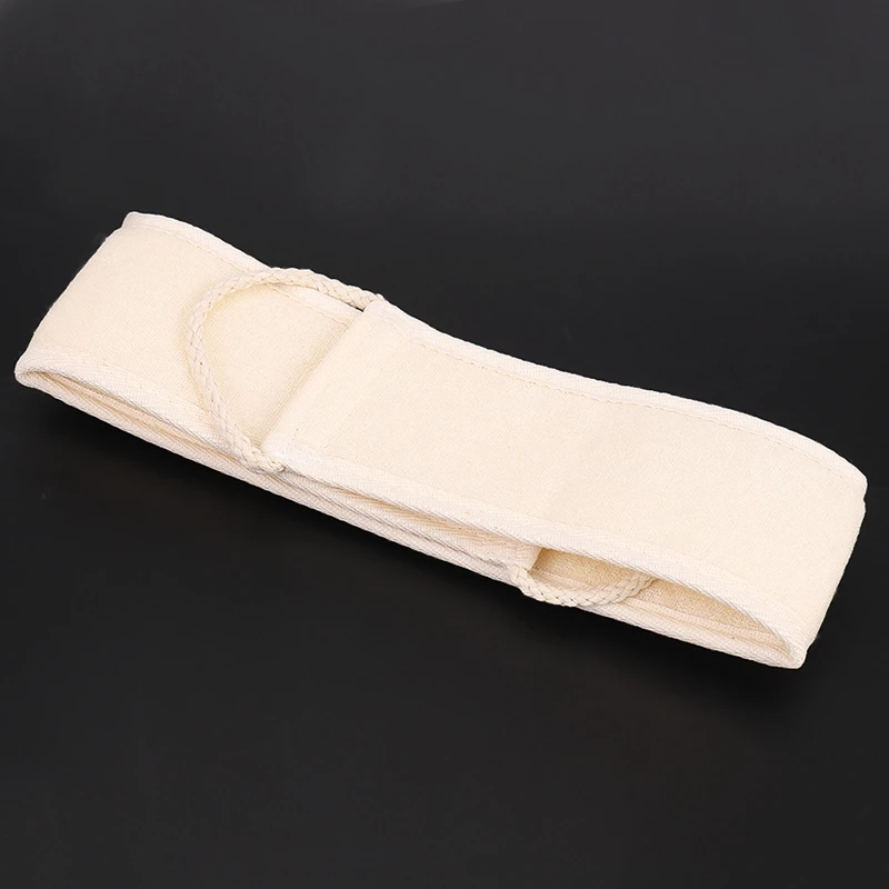 Loofah Exfoliating Back Scrubber For Shower, Double Side Scrubbing Strap, Body Bath Sponge With 100% Natural Luffa, Back Washer
