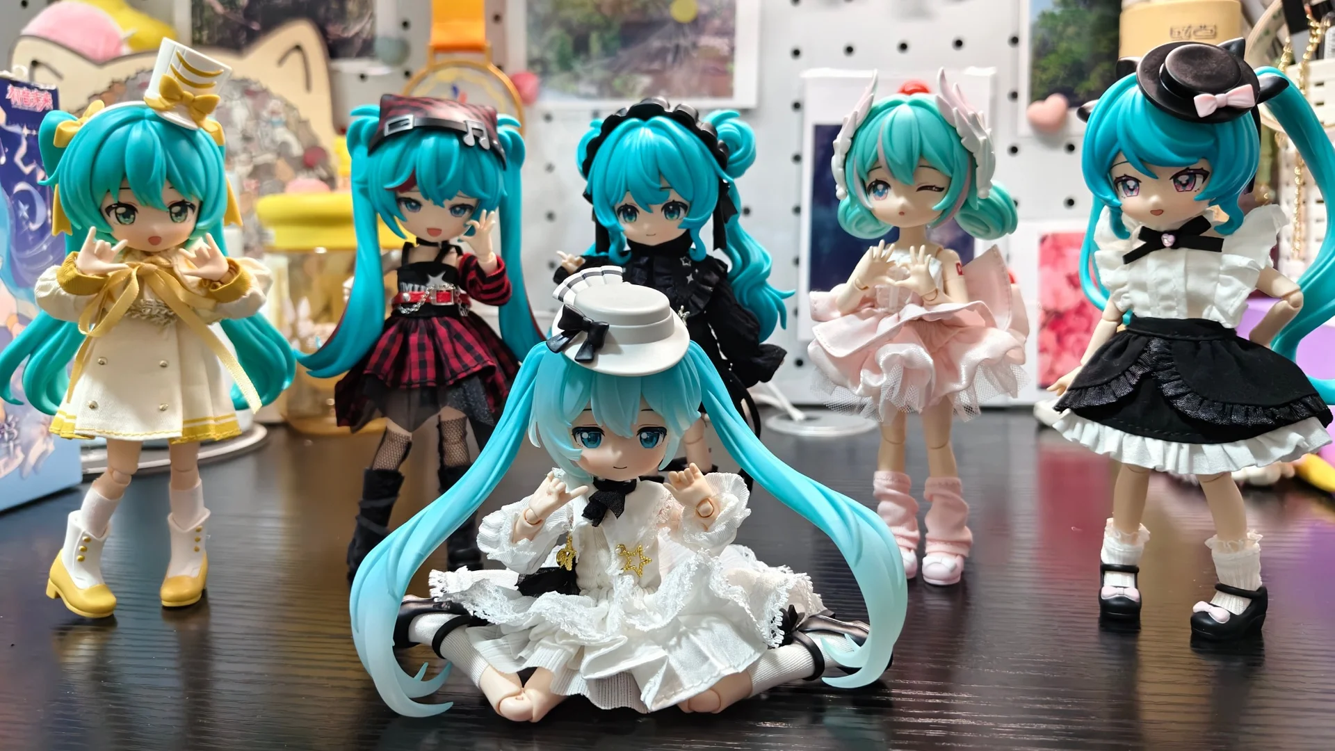 ブローキーズ-ミク-ハツネ-コレクタブル組み立て玩具-アクションフィギュア-モデル-diy-着せ替え可能-ホームデコレーション-コレクション-ギフト