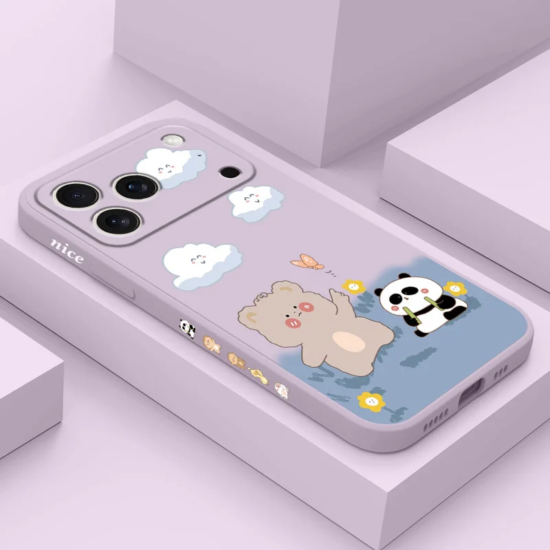 

Warm Clouds Phone Case For iPhone 17 Air 16 16e 15 14 13 Plus Pro Max Mini Liquid Silicone Cover