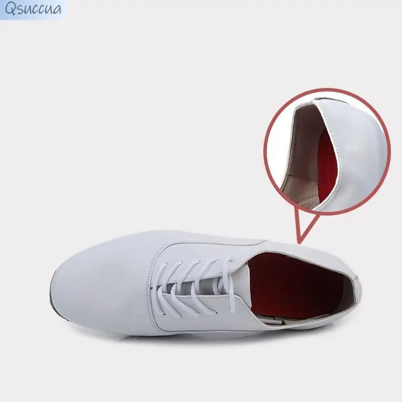 Sepatu dansa pria, kulit sapi lembut sol Latin Modern