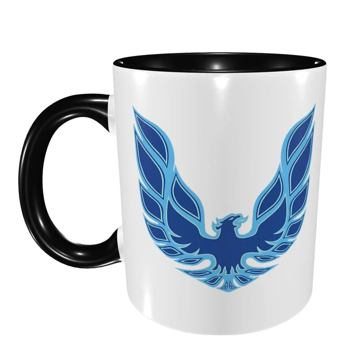 Taza Pontiac Trans Am Firebird Blue Bird, tazas de café de cerámica divertidas, tazas de té, taza de leche, regalo para amigos