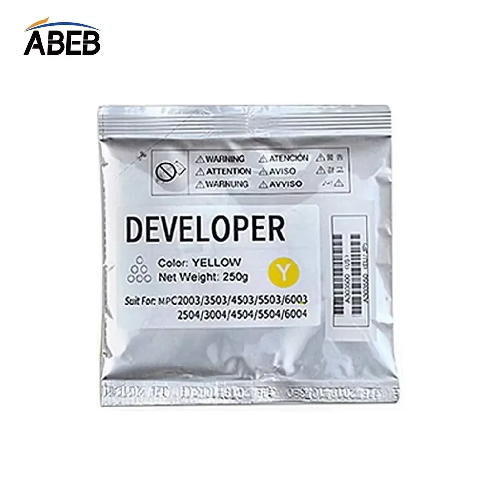 4PCS/1SET For Ricoh MPC2004 MPC2504 MPC3004 MPC3504 MPC4504 MPC5504 MPC6004 Premium Quality Compatible Developer Powder 250g