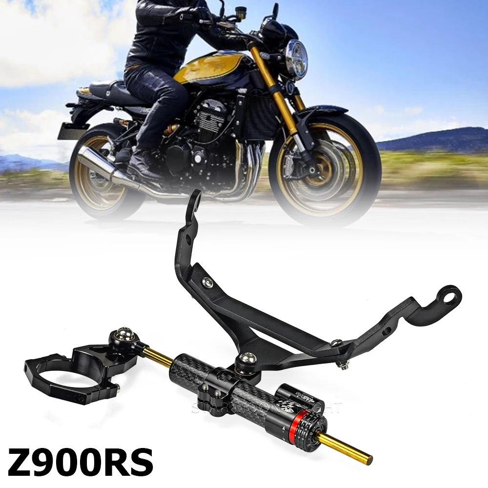 

Motorcycle Steering Stabilizer Kit For Kawasaki Z900RS Z900 RS Z 900 RS CAFE (2018-) Accessories Damper Bracket Mount