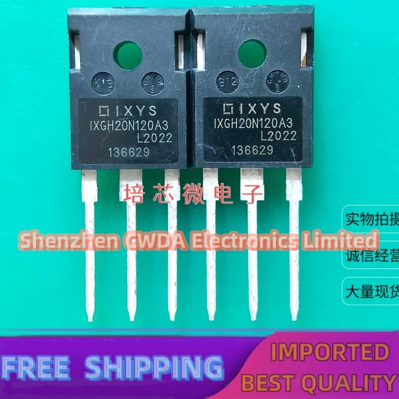 10 PZ-20 PZ IXGH20N120A3 IGBT TO-247 1200 V 40 A Disponibile
