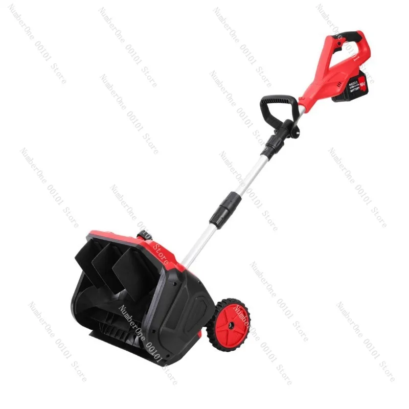 Lithium battery snow plow, rechargeable brushless 12-inch hand push snow plow