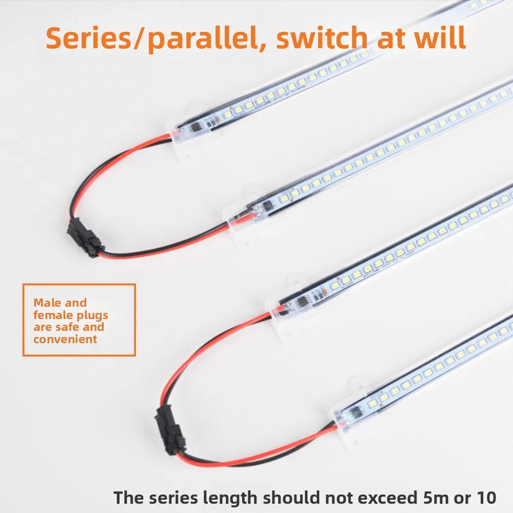 Portable 30/40cm LED Rigid Light Strip High Brightness 72 LEDs LED Clip-on Light Strips Energy Saving LED Strips