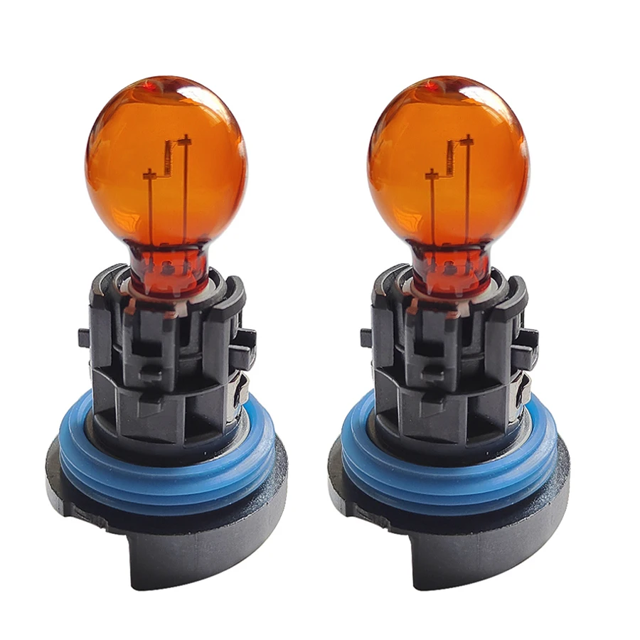 2Pcs Original PH24WY Halogen Bulbs For Citroen C5 Peugeot 3008 5008 Turn Signal Lights Amber Lamp 12V/24W