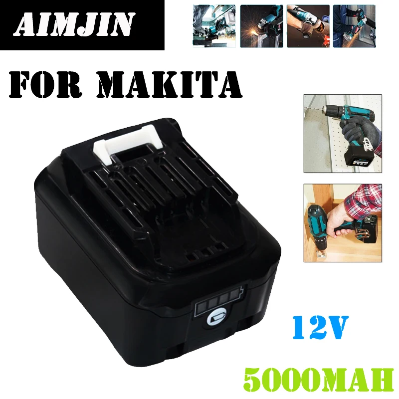 5000mAh 12V Li-ion Power Tools Rechargeable Battery for Makita BL1016 BL1015 BL1041 BL1021 DF331D BL1021B BL1020