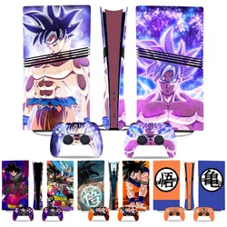 Dragon Ball Skin Sticker Decal Cover for Playstation 5 Pro Disc Digital Ps5 Pro Controllers Anime Waterproof Non-slip Sticker