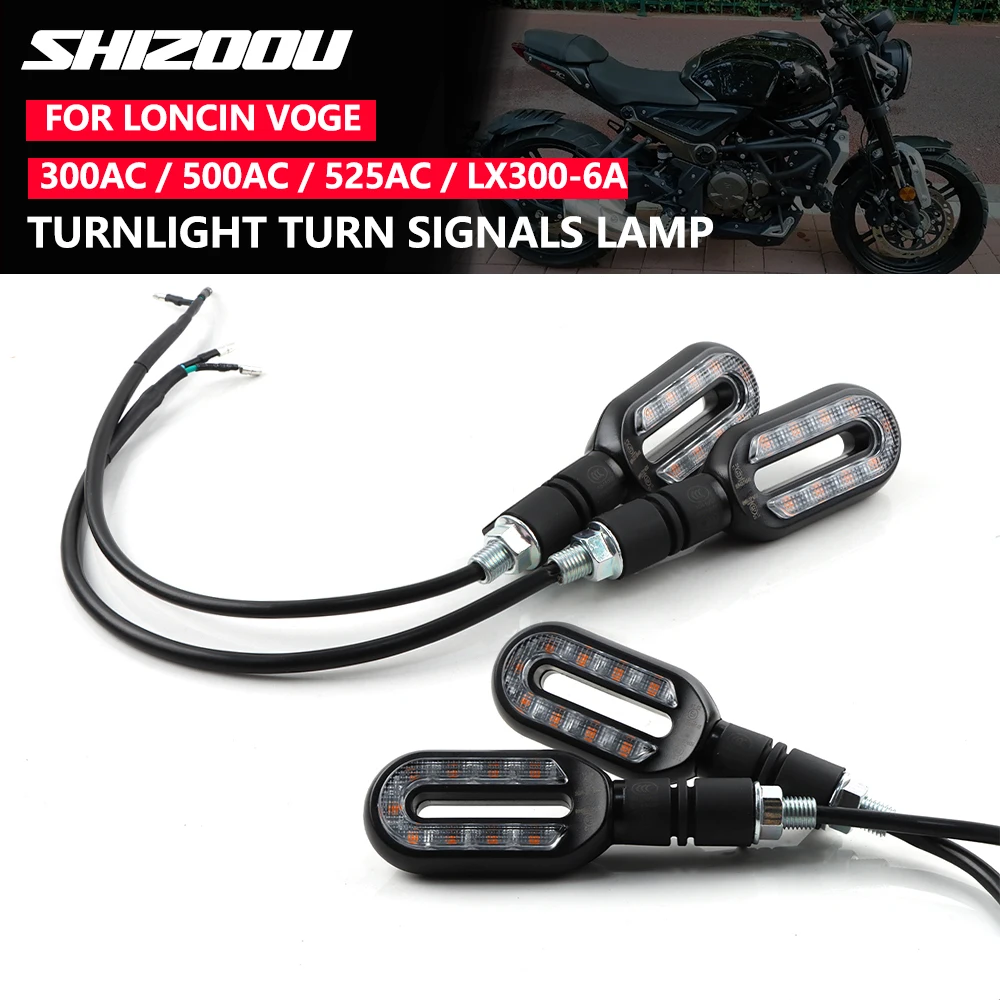 Luz de giro delantera izquierda para motocicleta, lámpara de intermitentes trasera derecha, luz de giro voge Original para Loncin VOGE Valico 200/300/500/525AC