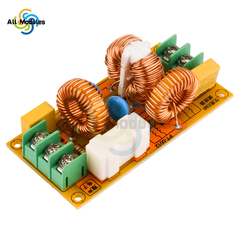 Power Supply Filter EMI High Frequency Filter EMI Power Filter AC110-220V 2A 4A 10A 20A Filtering Board