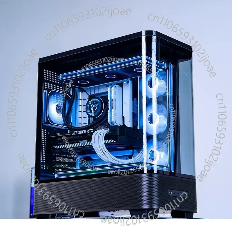 Computer Case TK-5 Sea View Room Ultra Wide Double Curved Glass ATX Back Plug Main Board