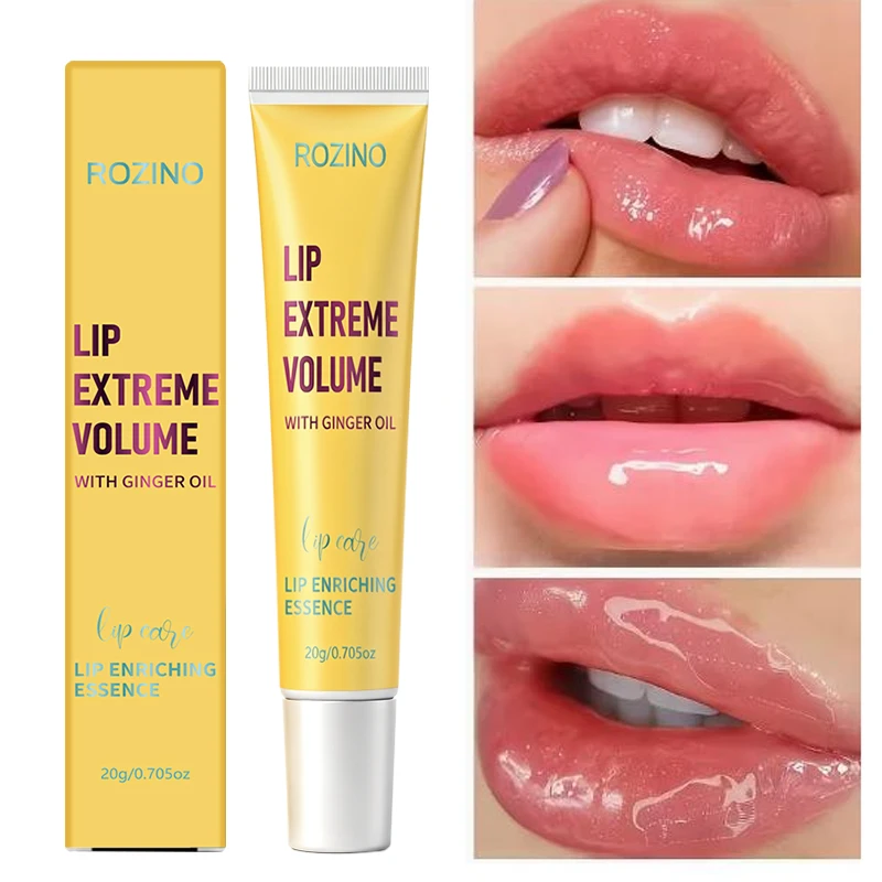 Instantly Volumizing Lip Balm Plus+, 3D Ginger Oil Lip Cream for Volume, Moisturizing Lip Balm | Volumizing Lip Balm, Korean Skincare Product, Skin Care, Professional Lip Care Product, Suitable for Day and Night Use.