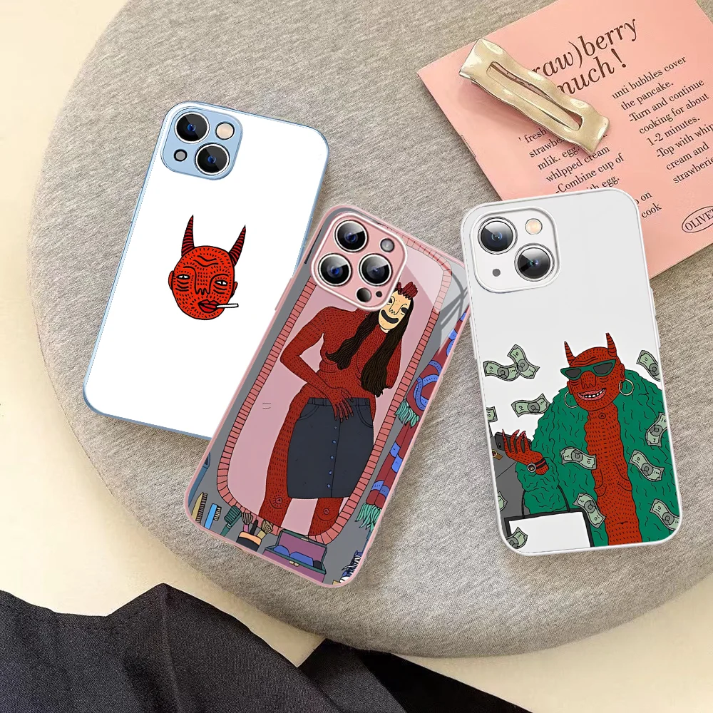 

Polly Nor Women Art Phone Case Tempered Glass For iphone 14 13 12 11 Pro Mini XS MAX 14Plus X XS XR Cover