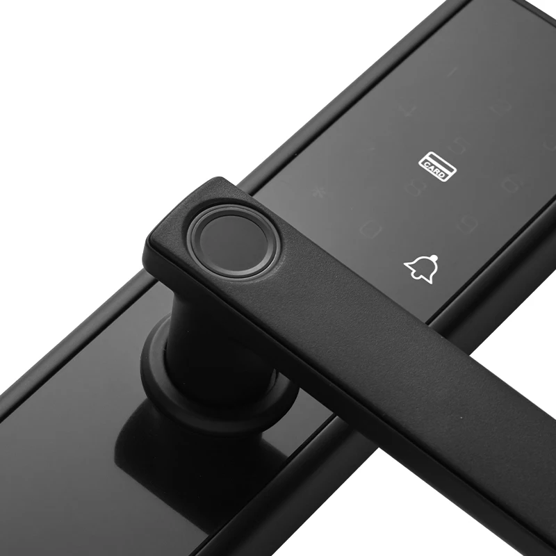 Fechadura inteligente com impressão digital, segurança doméstica, fechadura inteligente com senha de aplicativo wi-fi, desbloqueio rfid, hotéis eletrônicos