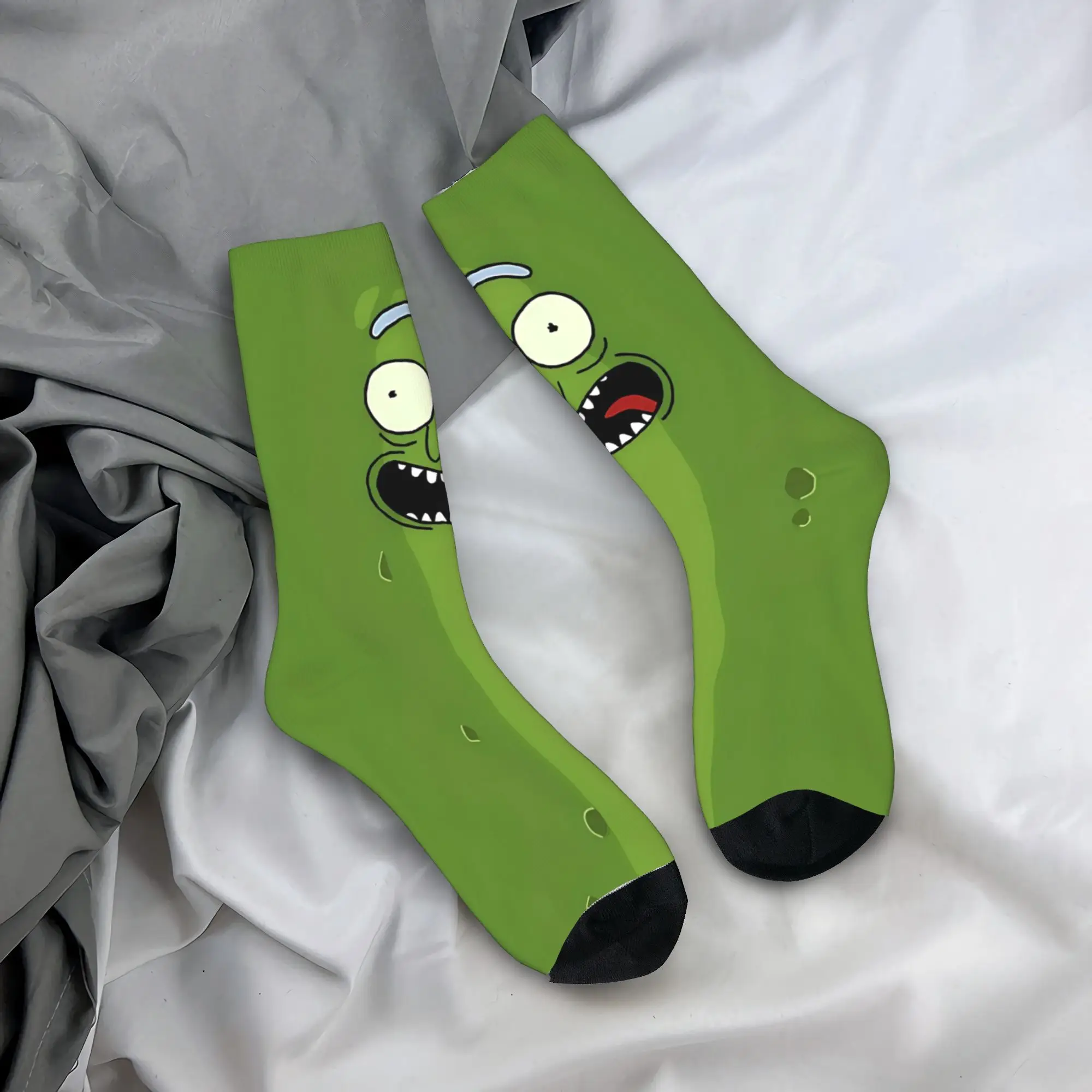 

Новинка, забавные носки с принтом огурца, чулки против пота, мужские средние мягкие носки для скалолазания, весенние корейские носки на заказ