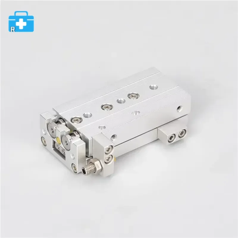 pneumaic cylinder double acting precision slide table bore 6mm stroke10 20 30 40 50 AS BS A B AT BT