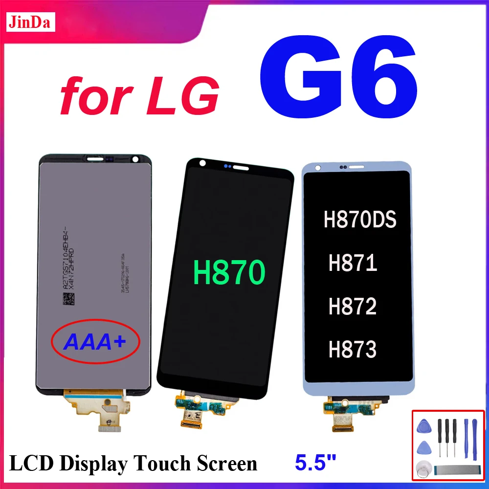 5,5-дюймовый ЖК-дисплей AAA+ для LG G6, ЖК-дисплей с цифровым преобразователем сенсорного экрана в сборе, рамка для LG G6 H870 H870DS H871 H872 H873 LS993 VS998 US997 5,5-дюймовый ЖК-дисплей AAA+ для LG G6, ЖК-дисплей с цифровым преобразователем сенсорного экрана в сборе, рамка для LG G6 H870 H870DS H871 H872 H873 LS993 VS998 US997