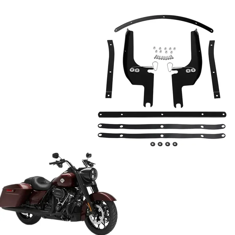 

For Harley Touring Road King 1994-2022 FLHR Classic Custom EFI FLHRCI FLHRSI Motorcycle Parts Windshield Windscreen Bracket Kits