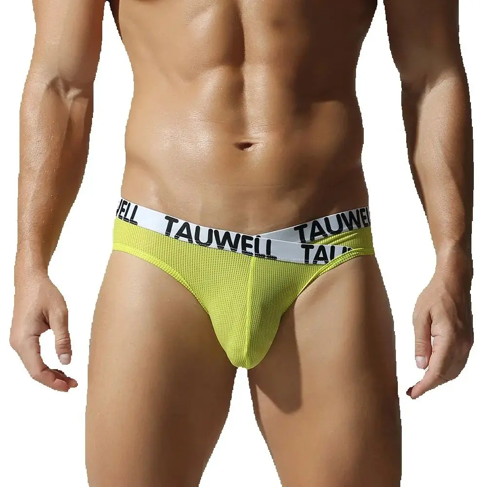 Men's Sexy Low-rise Mesh Thong Underwear Breathable Translucent Bikini Briefs Comfort Soft Pouch Underpants for Daily Party Wear