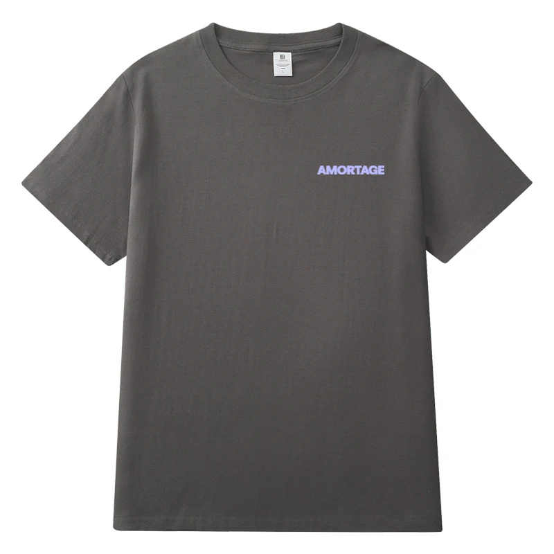 ألبوم Jisoo AMORTAGE the Same Styles Solo Merchandise تي شيرت بأكمام قصيرة للصيف ملابس علوية نسائية قطنية قابلة للتنفس