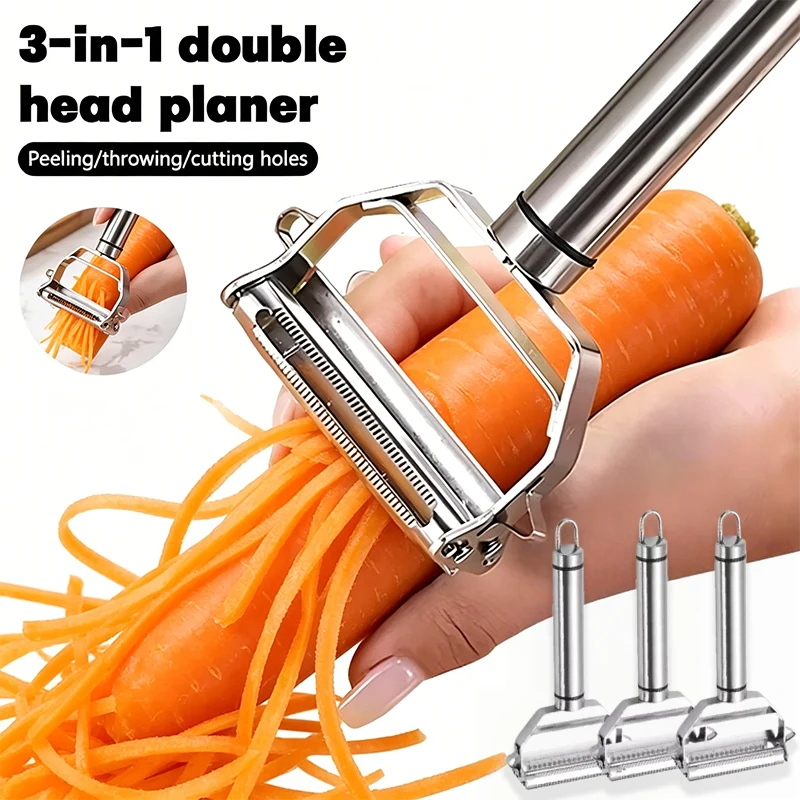 Dual Julienne Peeler & Vegetable Peeler  Apple & Potato Peeler, Zoodles Maker, Veggie Peeler for Making Delicious Veggie Noodles