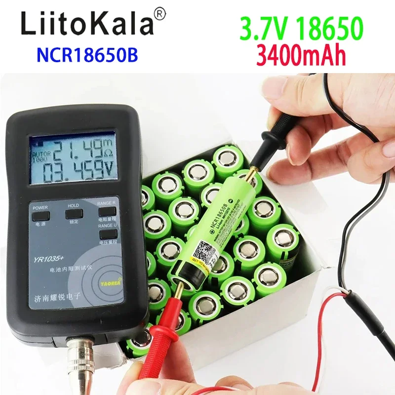 LiitoKala original brand new NCR18650B battery rechargeable lithium battery 18650 battery 3.7V 3400mAh 34B charging lamp bag cha