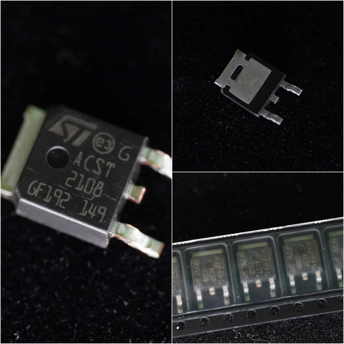 10-100Pcs/Lot Original ACST2108 TRIAC Logic - Sensitive Gate 800V 2A Surface Mount DPAK Thyristor ACST210-8BTR Triac