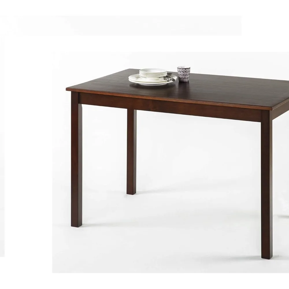 Mesa de comedor Juliet Espresso Wood, solo mesa, 45 x 28 x 29 pulgadas