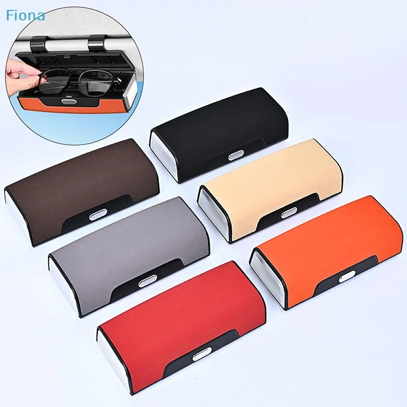 

✔Car Sun Visor Sunglasses Case, Clip-On Magnetic Glasses Holder for Auto Interior Storage
