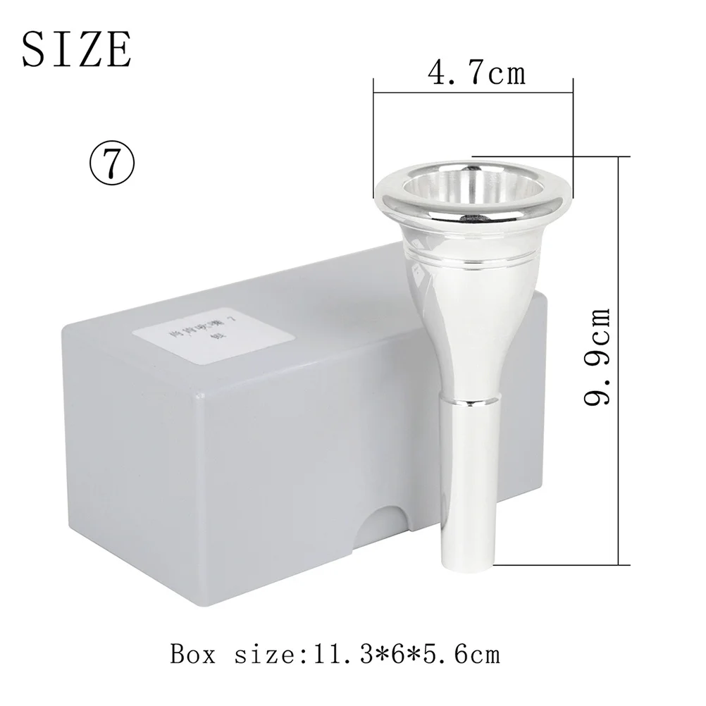 

6pcs 6 Count Practice Tuba Player Accessories Musical Accessory Milisten Mouthpiece Clear Colored Plastic