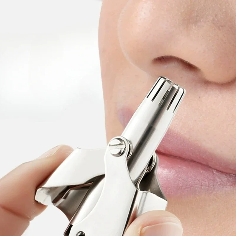 

Nose Trimmer for Men Stainless Steel Manual Trimmer for Nose Vibrissa Razor Shaver Washable Portable Ear Hair Women Hot
