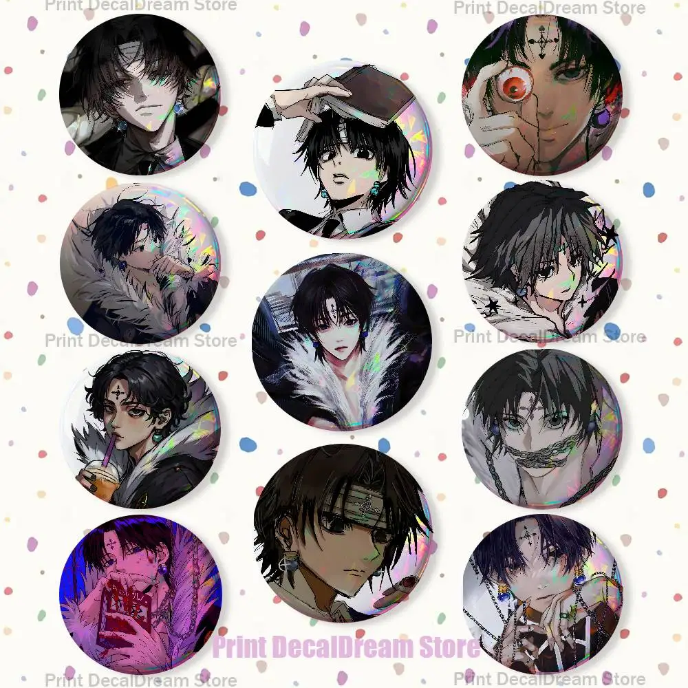 

Anime H-Hunter C-Chrollo Enamel Pins Funny Cartoon Characters Badge Fashion Jewelry Accessories Round Snap-in Brooch on Backpack