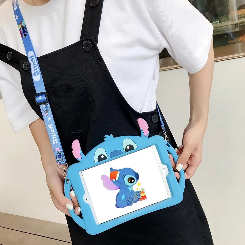 Disney Stitch Tablet Case Tablet Protective Ipad Pro Air 3 4 5 Mini 4 5 6 2022 10 Generation 10.2inch Stitch Christmas Gift Toys