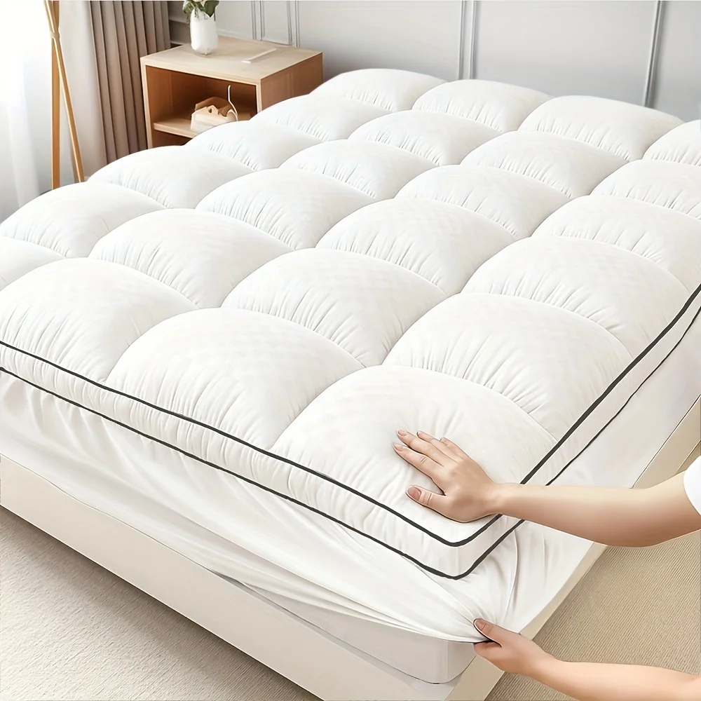 Queen Size Mattress, Twin, Full, King Size Mattress & Futon - Winter Edition Foldable Roll Pack Bed Mattress, Machine Washable, Portable Tatami Sleeping Pad for Camping, Travel, Guest Bed & Home Use