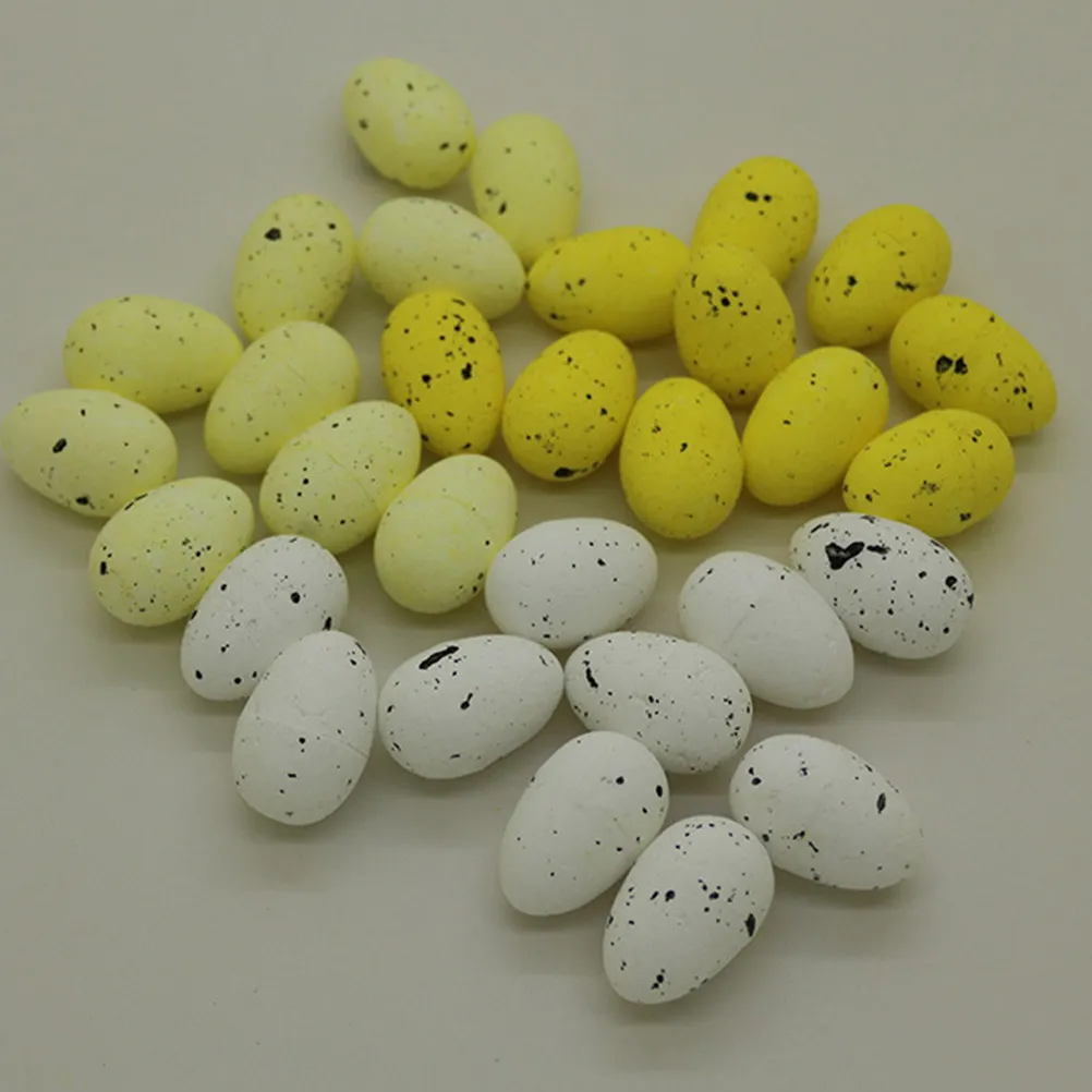 100Pcs Realistic Fake Pigeon Eggs Safe Non-Toxic Eco Friendly Smooth Surface Lifelike Design for Hatch Control Egg Production