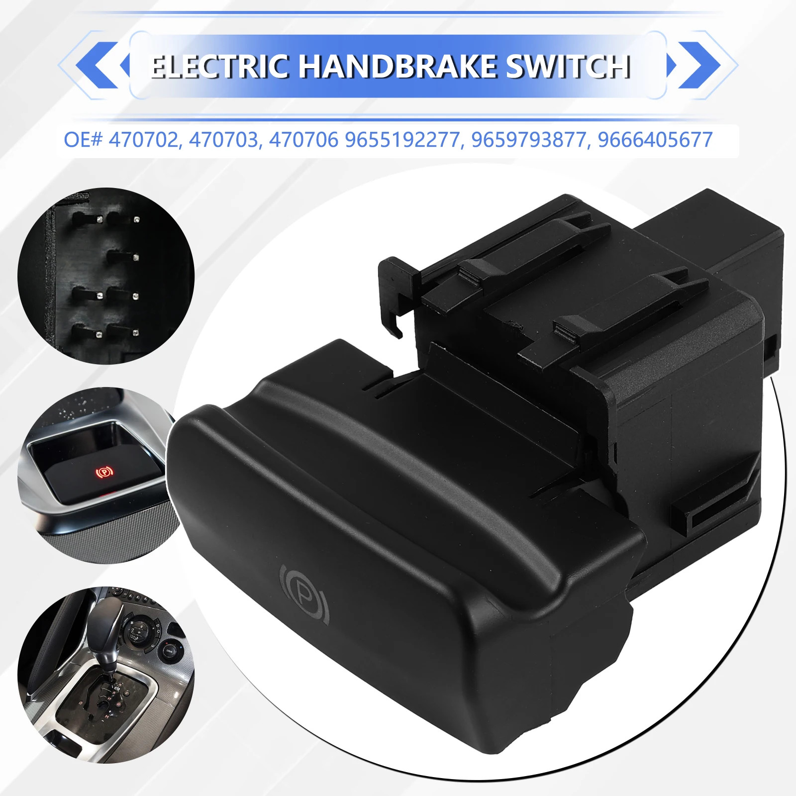 For Citroen C4 Grand DS4 Peugeot 3008 5008 Automatic Handbrake Switch Hold Button Combination Switch 7Pins 9659793877 9666405677