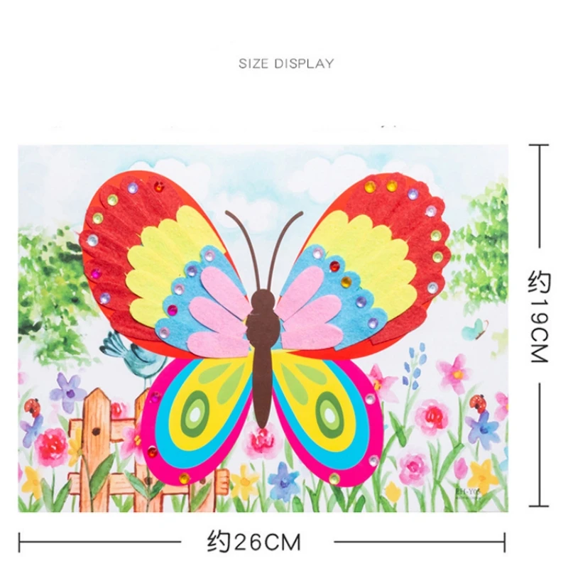 여아용 3D 수공예 DIY 장난감, 동물 그림, 어린이 예술 장난감, 껴안는 어린이 공예, 교육 장난감, 실습 훈련