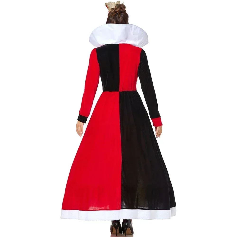 

Halloween Peach Heart Princess Suits Flirty Queen of Hearts Costume Women Alice In Wonderland Cosplay Party Performance Costume