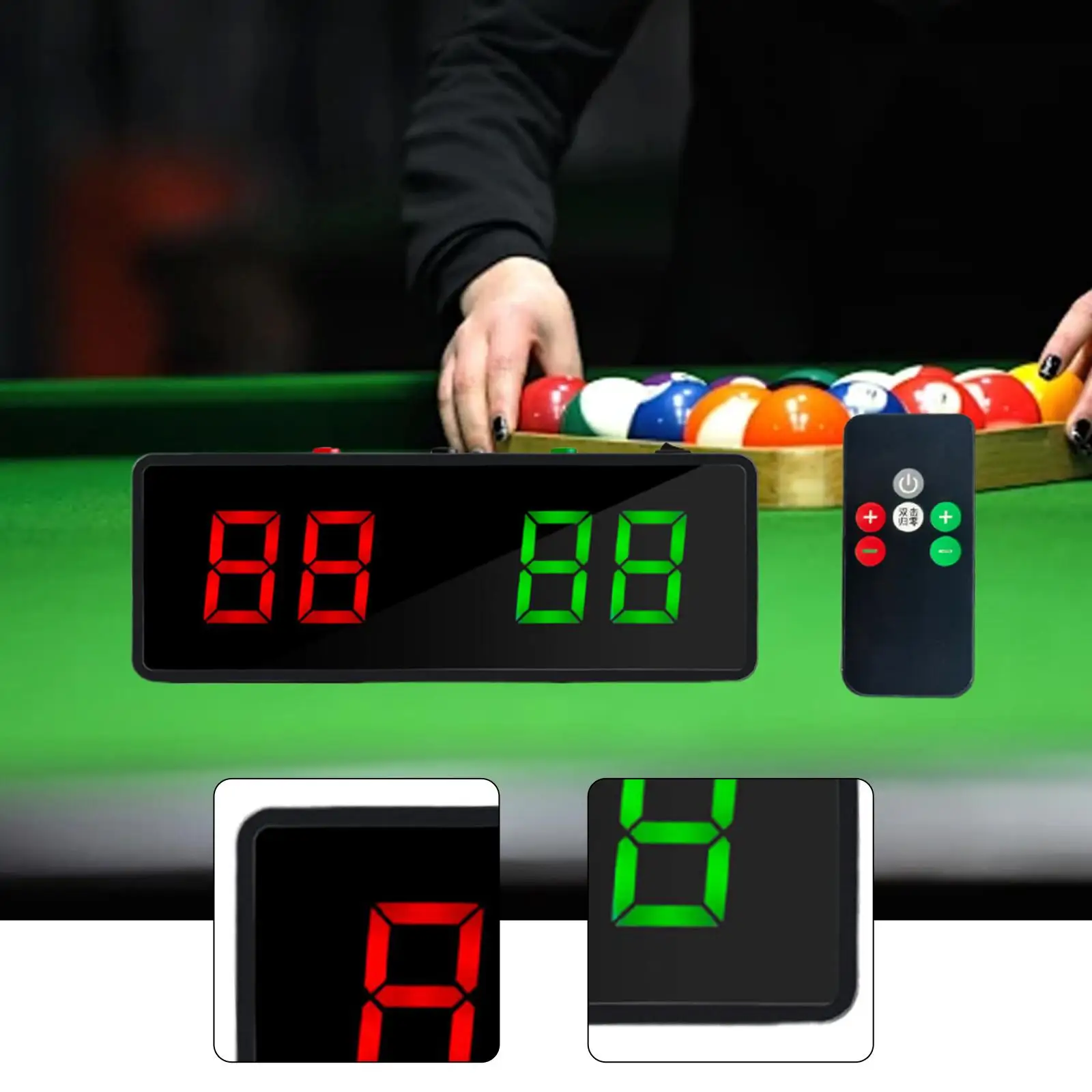 

Electronic Billiards Scoreboard Versatile for Base Ball Sturdy Score Keeper