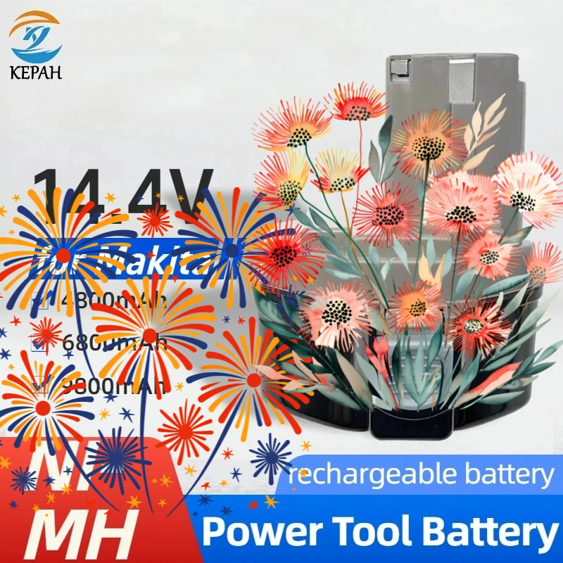 

НОВЫЙ Аккумулятор NI-MH 14.4V 12800mAh для электроинструментов MAKITA, совместимый с аккумуляторами Makita PA14, 1422, 1420, 192600-1, 6281D, 6280D